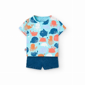 Ensemble Short ''Marins''   6 à 24 mois