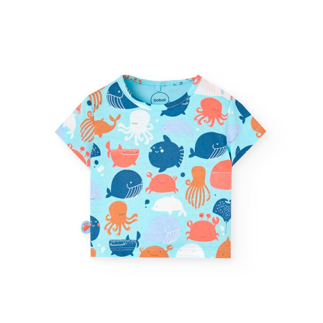 Ensemble Short Animaux Marins 6 à 24 mois