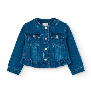 Veste Jeans Col Mao  2 à 8 ans