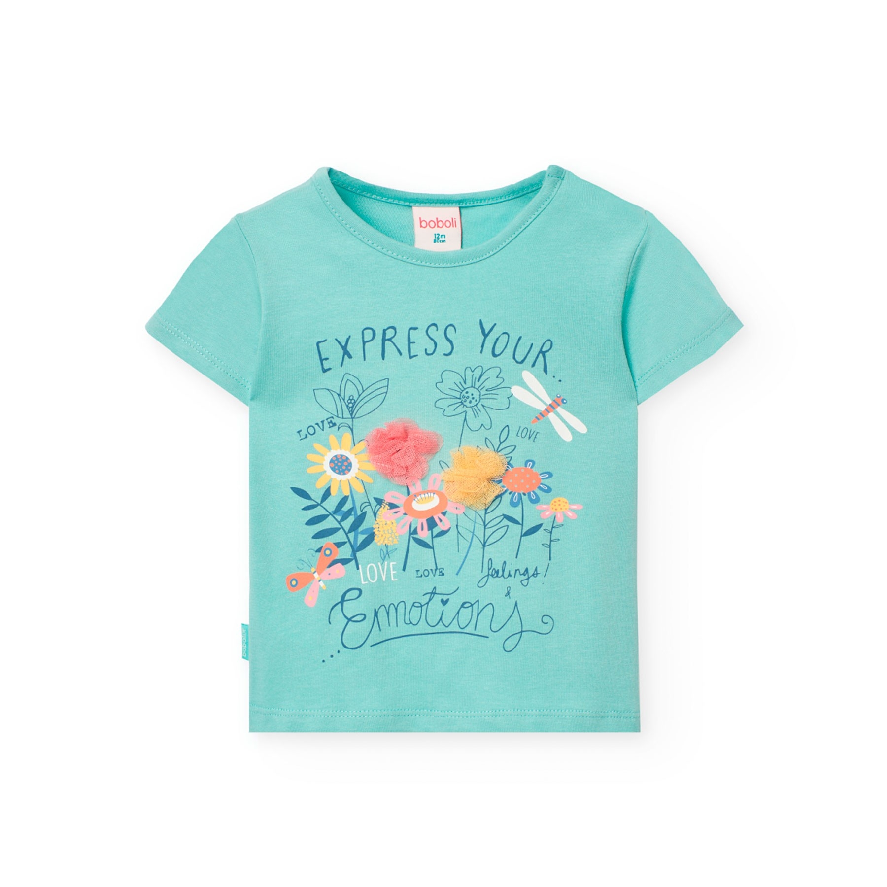 T-Shirt Fleurs Papillons 2 à 8 ans