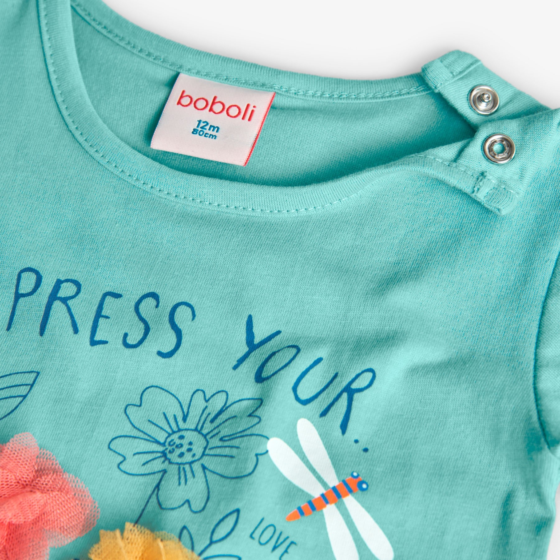 T-Shirt Fleurs Papillons 2 à 8 ans