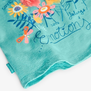 T-Shirt Fleurs Papillons 2 à 8 ans