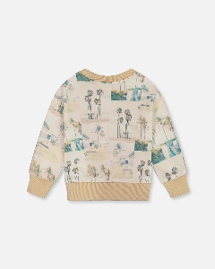 Coton Ouaté Palmiers   2 à 8 ans