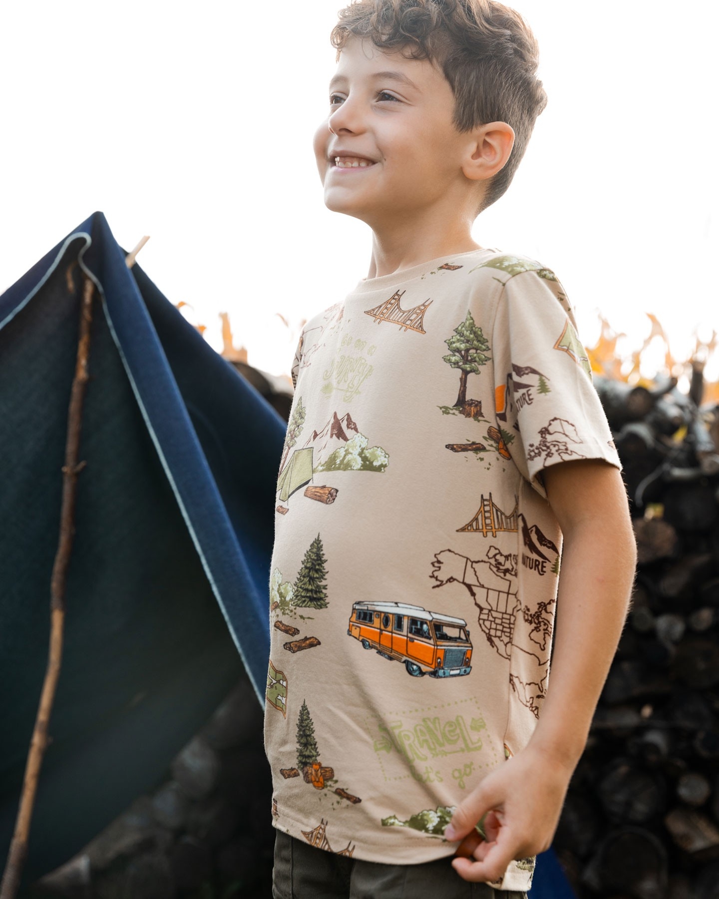 T-Shirt Camping   2 à 12 ans
