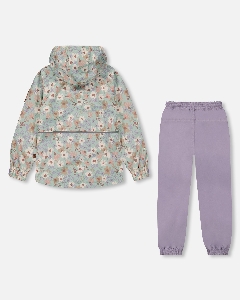 Ensemble Mi-Sasion Fleurs  2 à 10 ans