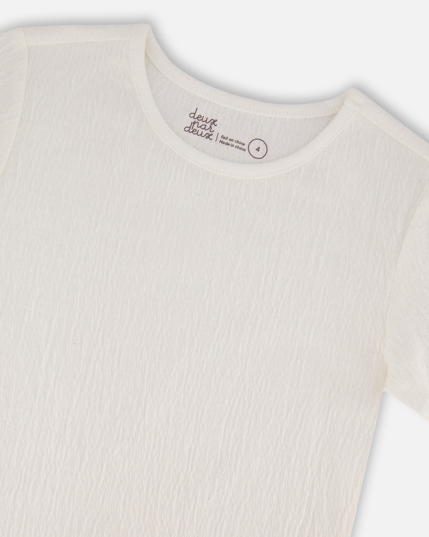 T-Shirt Jersey Froisé  2 à 12 ans