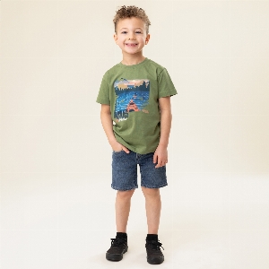 Bermuda Jeans Pâle  2 à 12 ans