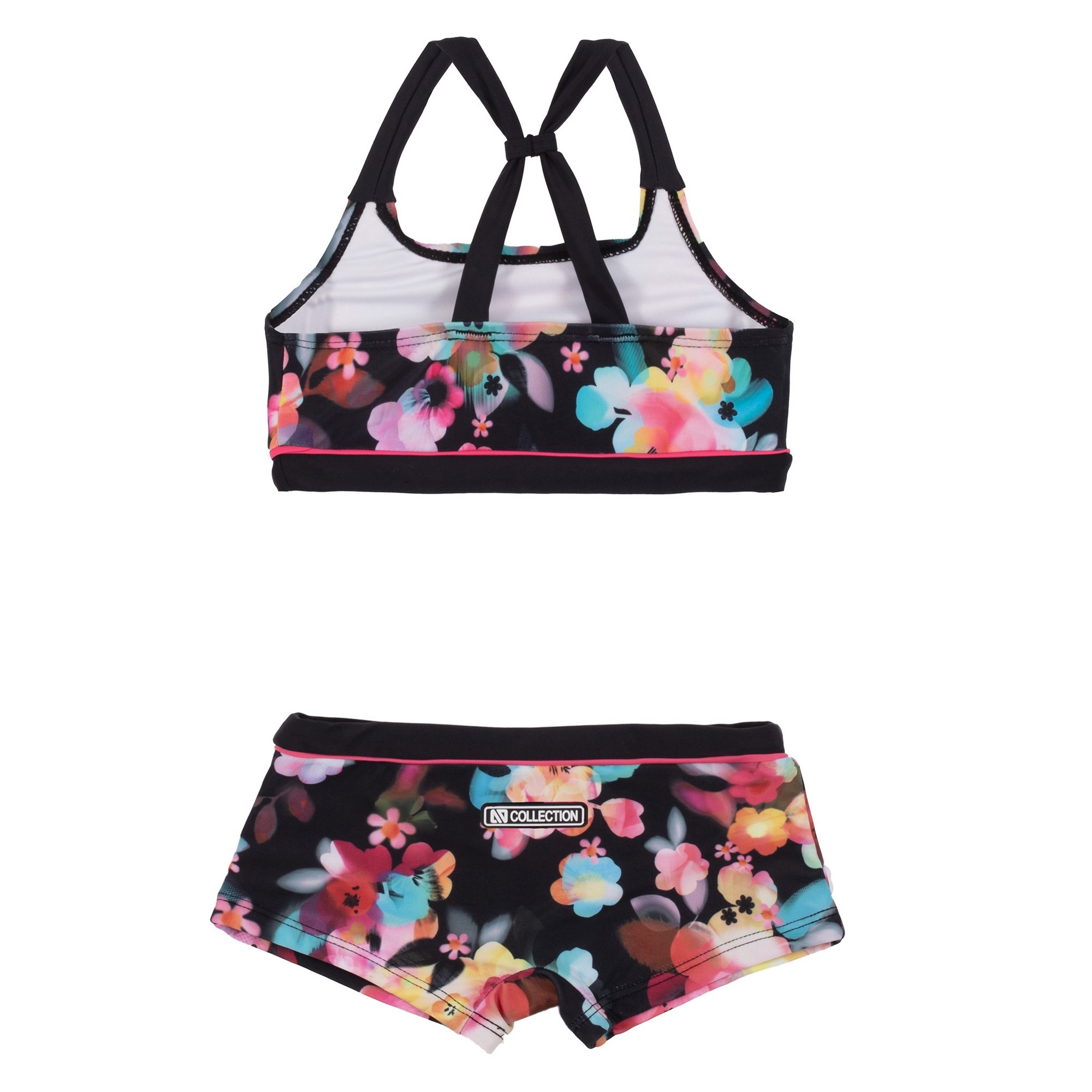 Maillot 2 Pièces Fleurs 4 à 14 ans