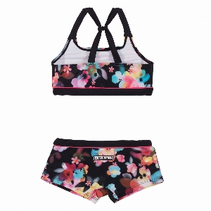 Maillot 2 Pièces Fleurs  4 à 14 ans