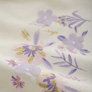 T-Shirt Fleurs Lilas   Gr  2