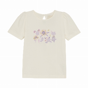 T-Shirt Fleurs Lilas   Gr  2