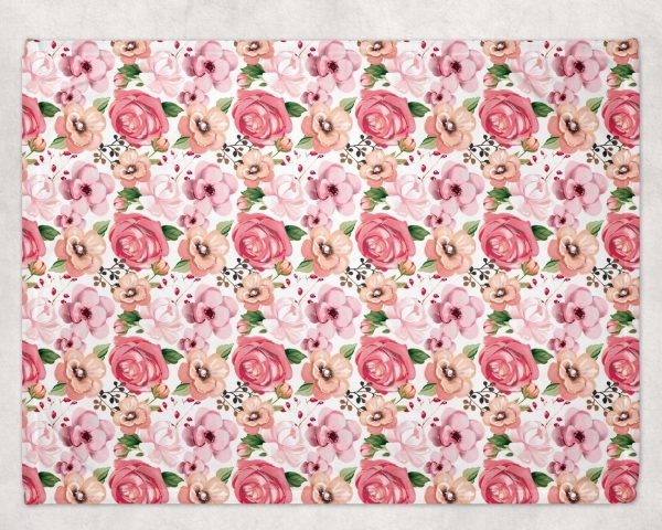 Couverture Minky- Bégonia