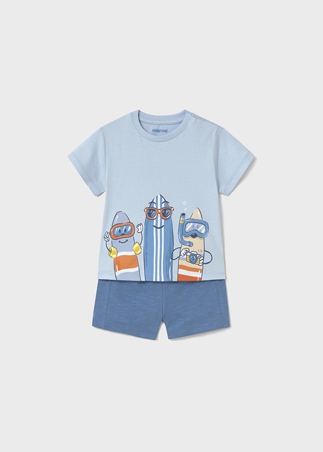 Ensemble Short et Chandail Planche de Surf  6 à 24 mois