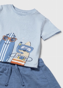 Ensemble Short et Chandail Planche de Surf  6 à 24 mois