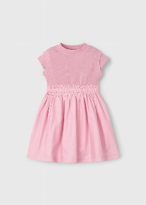 Robe Combinée Côtelé   2 à 8 ans