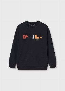 Crewneck à Motifs en Relief  8 à 16 ans