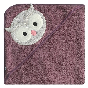 Serviette à Capuchon Bébé- Hibou