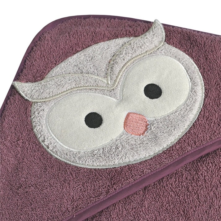 Serviette à Capuchon Bébé- Hibou