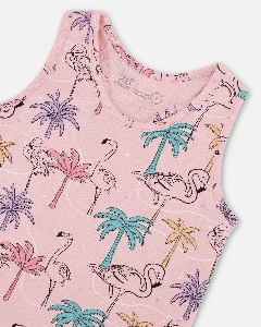 Camisole Flamants Rose  2 à 12 ans