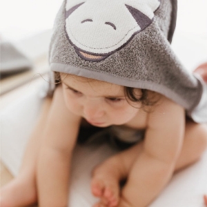 Serviette Capuchon Bébé-Zèbre