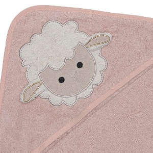 Serviette Capuchon Bébé-Mouton