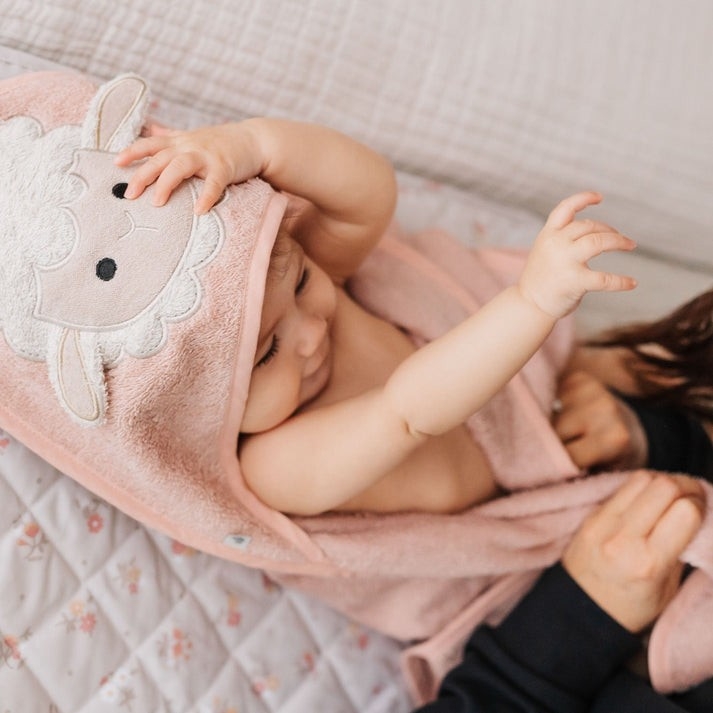 Serviette Capuchon Bébé-Mouton