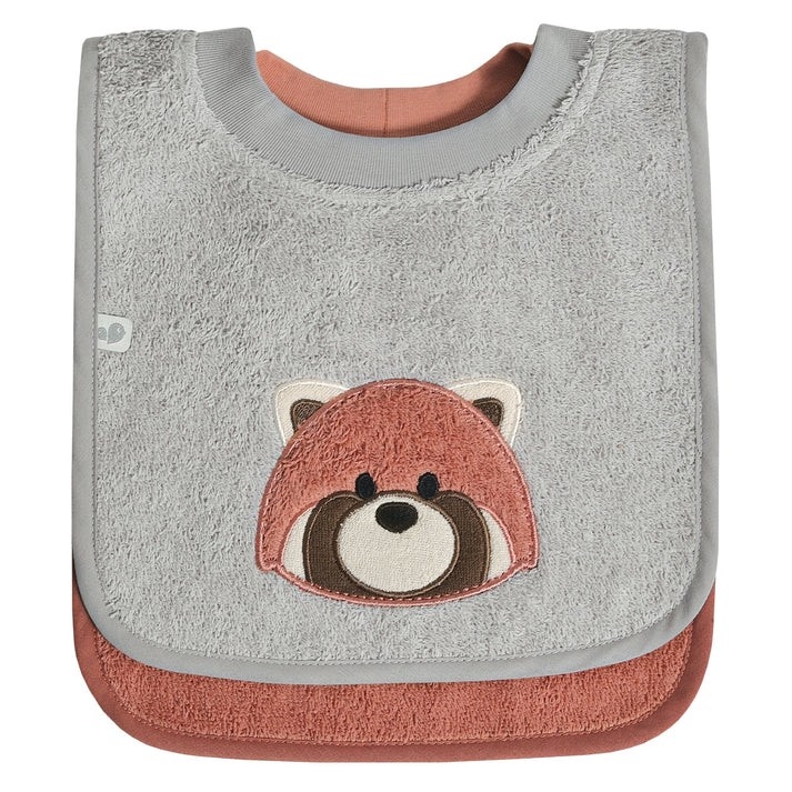 Bavoirs Ratine-Panda Roux