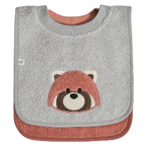 Bavoirs Ratine-Panda Roux