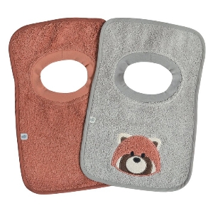 Bavoirs Ratine-Panda Roux