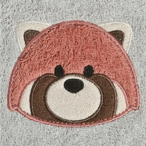 Bavoirs Ratine-Panda Roux