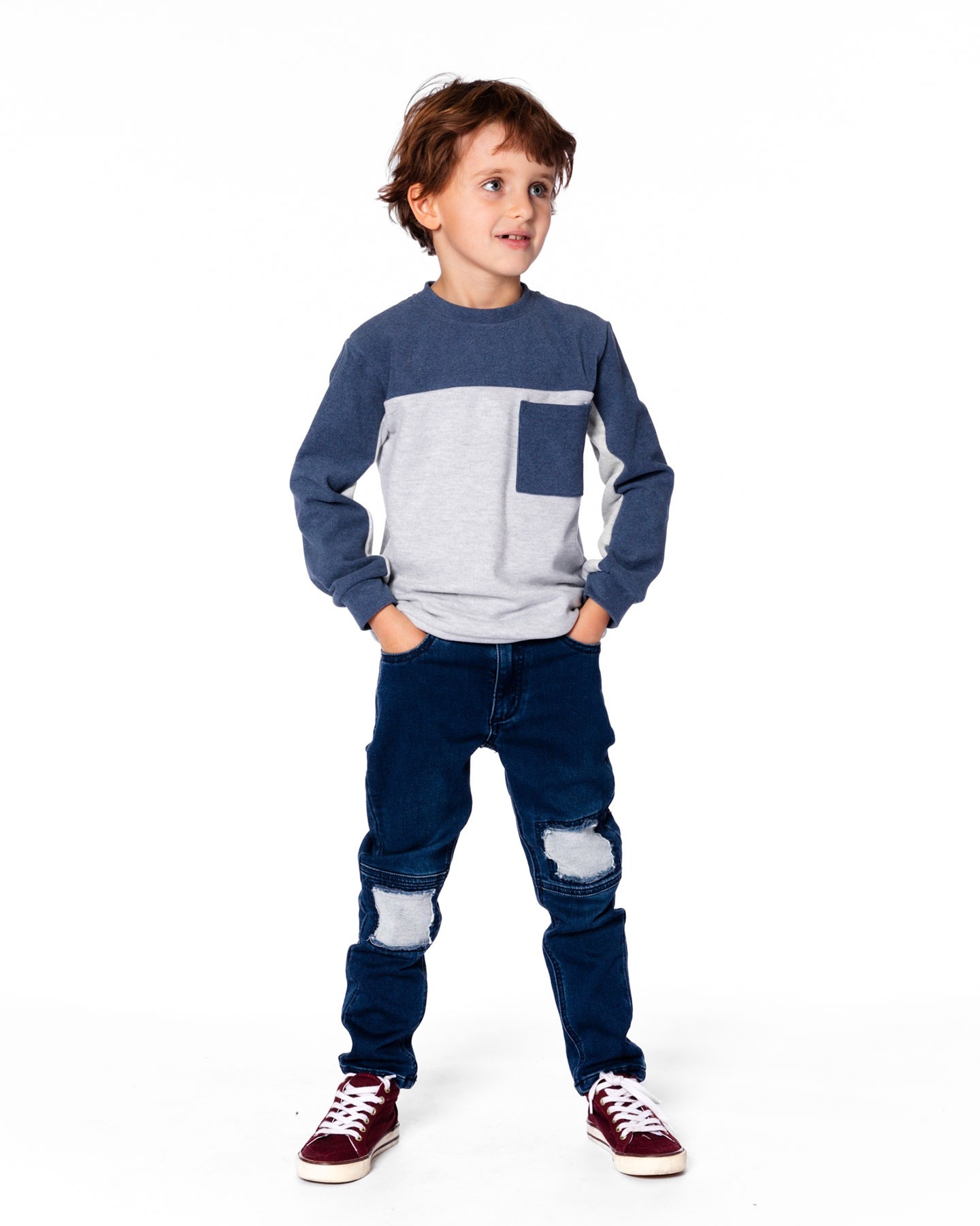 Crewneck Color Block  2 à 10 ans