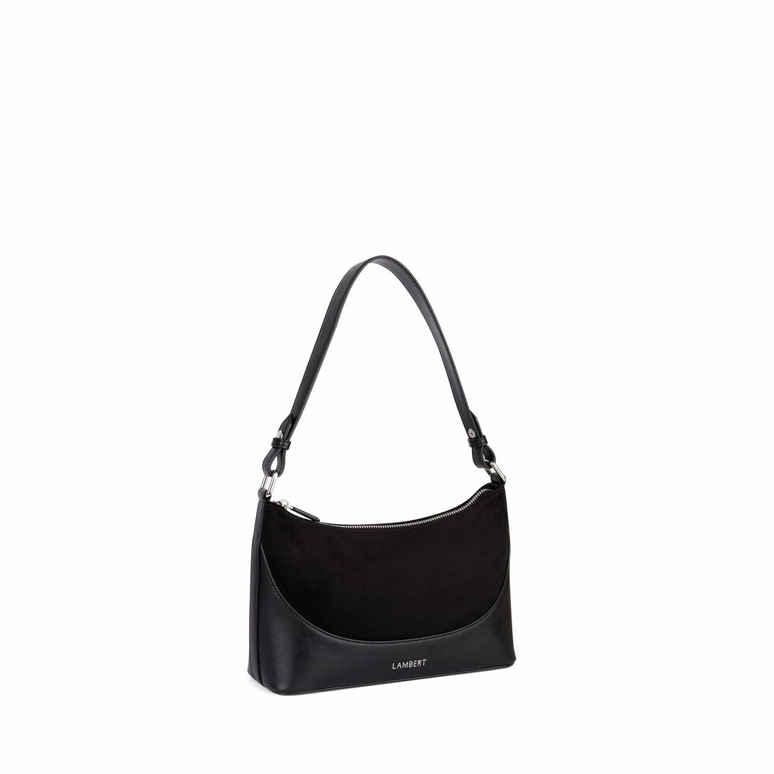 Le Clover- Sac à Main 2-en-1 Suède Noir