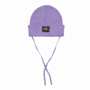 Tuque Tricot Cordon Lilas  6 à 24 mois
