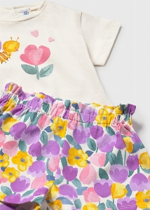 Ensemble Fleurs Abeille   6 à 24 mois