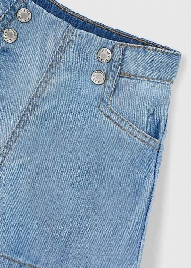 Short en Denim - Pale  2 à 8 ans