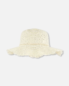 Chapeau Fraise en Paille  3 à 6 ans