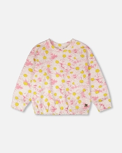 Crewneck Imprimé Margurites  2 à 8 ans