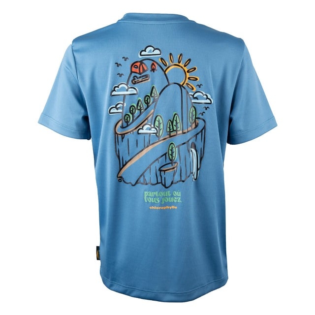 T-Shirt Montagne - Bleu  6 à 14 ans