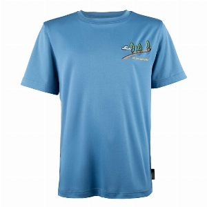 T-Shirt Montagne - Bleu  6 à 14 ans