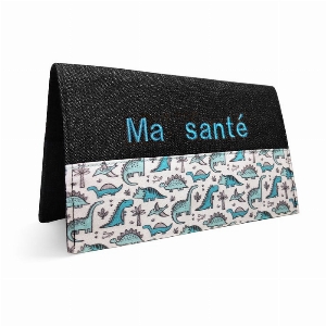 Protège Carnet - Dino Turquoise