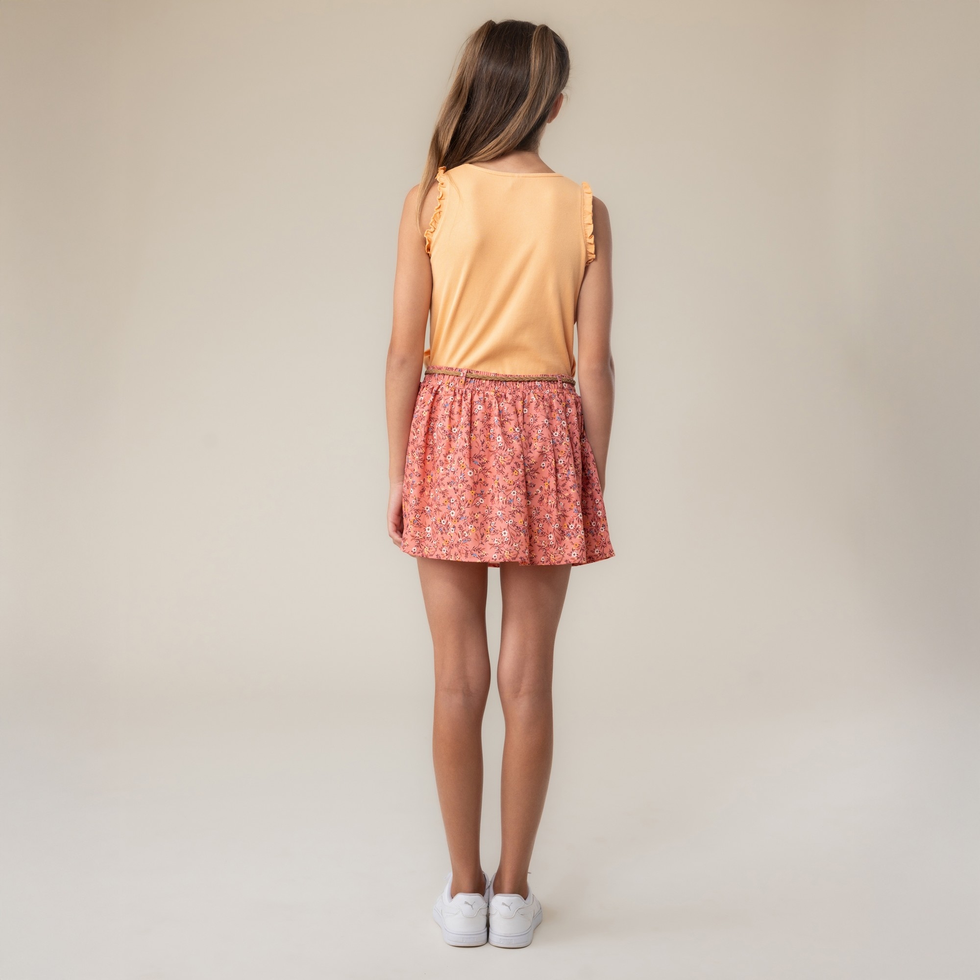Jupe-Culotte Fleuri  2 à 10 ans