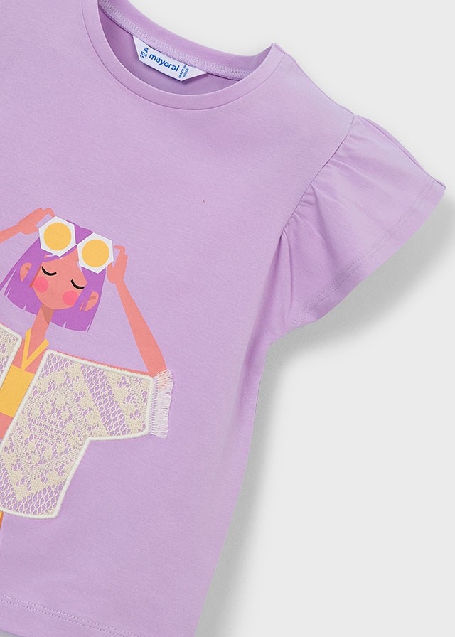 T-Shirt Lilas   2 à 8 ans