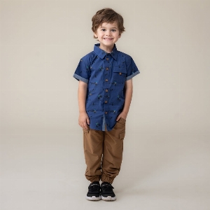 Chemise Vélo Montagne  2 à 10 ans