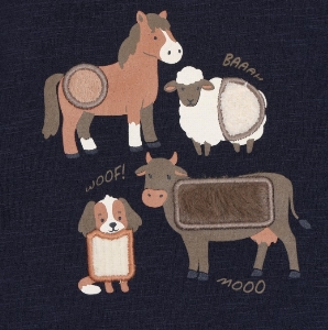 Crewneck Animaux Ferme   3 à 24 mois