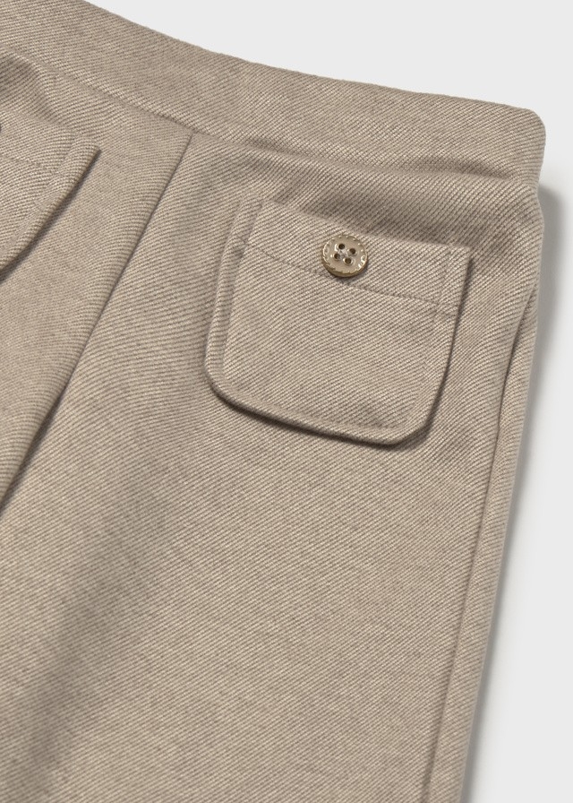 Pantalon Fine Maille Beige  6 à 24 mois