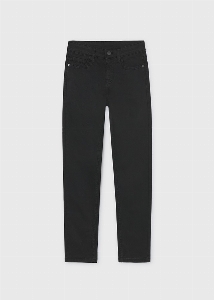 Pantalon Slim - Noir  8 à 16 ans
