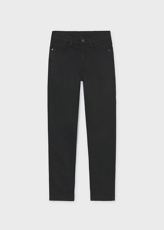 Pantalon Slim - Noir  8 à 16 ans
