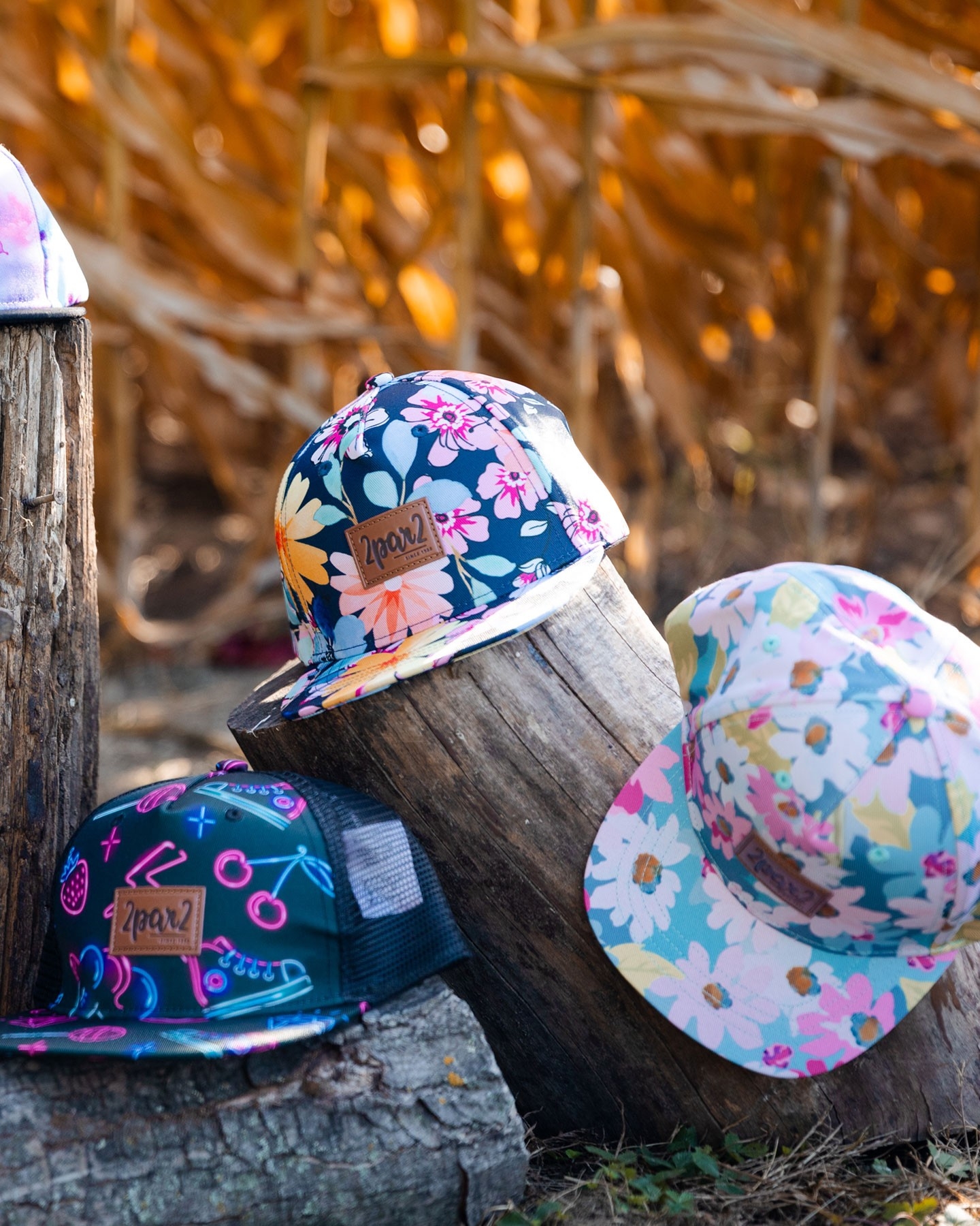 Casquette Fleurs 6 mois à 6 ans